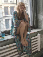 Blue Floral Bohemia Cover-up